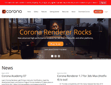 Tablet Screenshot of corona-renderer.com